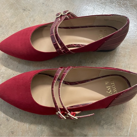 Crown & Ivy Sahara Flats 8.5 M red - Picture 9 of 12